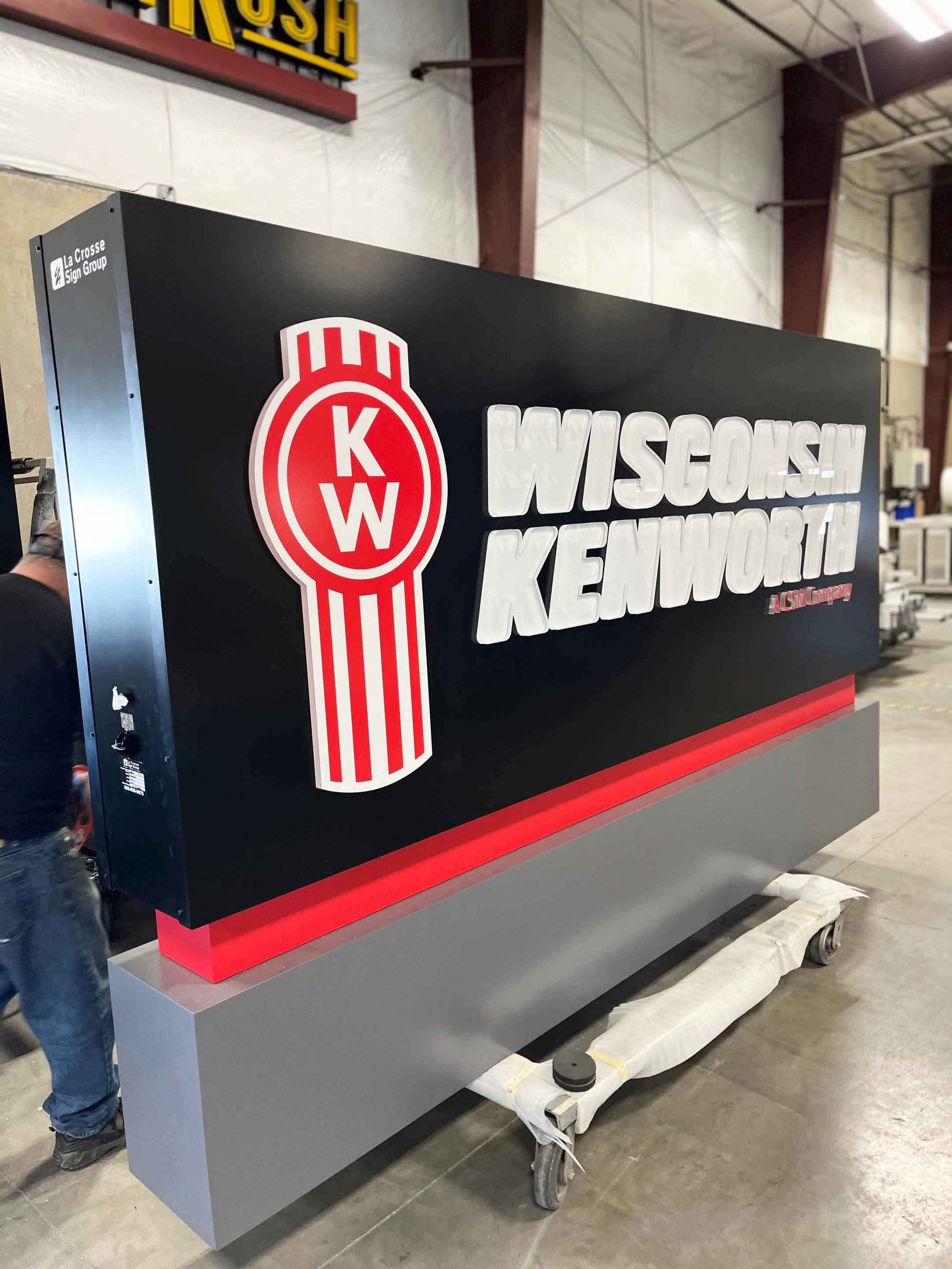 Wisconsin Kenworth Sign Project La Crosse Sign Group